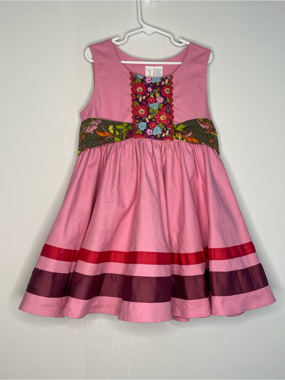 Matilda Jane Paint By Numbers CALYPSO Dress Paint By Numbers Pink Size 6 ✔️FLAW
